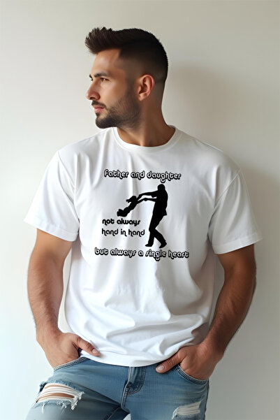 Printees Tricou Oversize - Father and Daughter