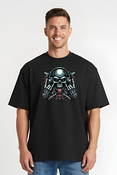 Printees Tricou Oversize - Very Loud Skull