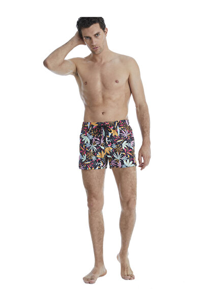 Blackspade Badeshorts Short Pattern mit kurzem Bein