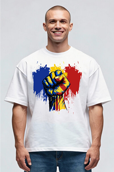 Printees Tricou Oversize - Hai Romania