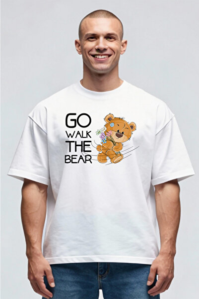 Printees Tricou Oversize - Walk the Bear