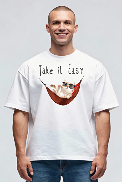 Printees Tricou Oversize - Take It Easy