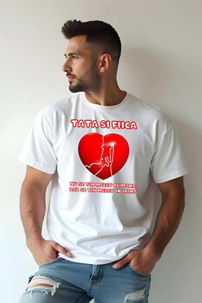 Printees Tricou Oversize - Tată și fiică