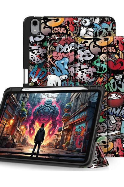 REVOMAG Husa pentru Apple iPad 11 (2025) cu Suport Pencil, Piele , Smart Cove...