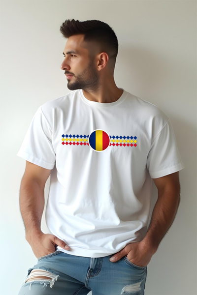 Printees Tricou Oversize - Drapelul României