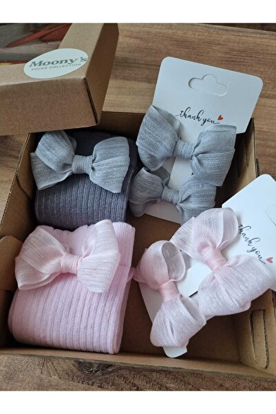 Moonys Socks Collection Baby Girl and Child Special Series Socks and Buckle Set