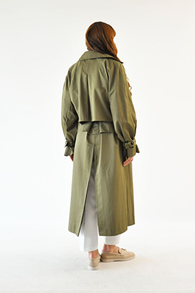 Rukayyel Oversize Trençkot - Haki