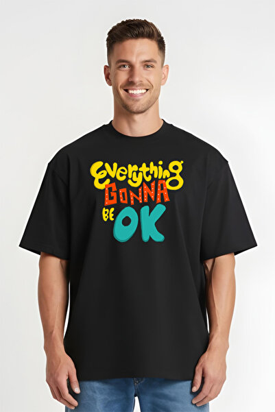 Printees Tricou Oversize - Everything Gonna Be OK