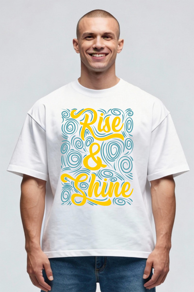 Printees Tricou Oversize - Rise Shine