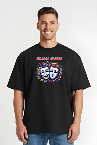 Printees Tricou Oversize - Social Drama Queen