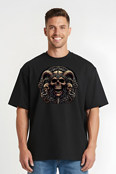 Printees Tricou Oversize - Only Satan