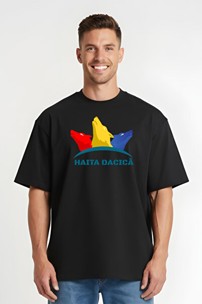 Printees Tricou Oversize - Haita Dacica