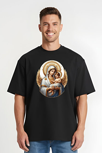 Printees Tricou Oversize - Fecioara cu Prunc