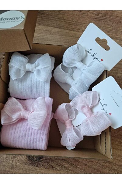 Moonys Socks Collection مجموعة جوارب وإبزيم من السلسلة الخاصة للفتيات الصغيرا...