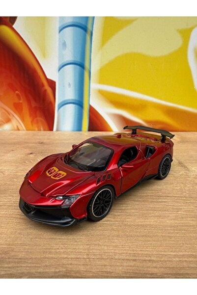 scntoys Ferrari SF90 Stradale Diecast Model Araba Sesli Işıklı Açılan Kapılar...