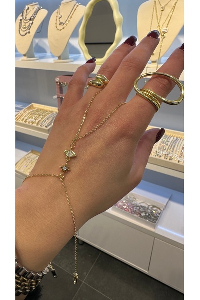 GLARE JEWELRY CO نموذج ستار آند آيز زركون مرصّع بالأحجار فاخر من الفولاذ المق...