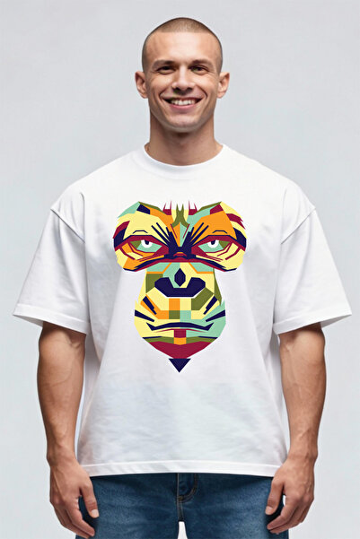 Printees Tricou Oversize - Maimuța