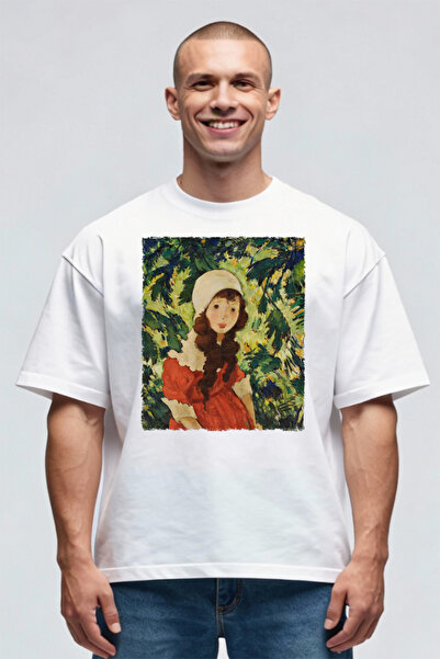 Printees Tricou Oversize - Nicolae Tonitza - Fata Padurarului