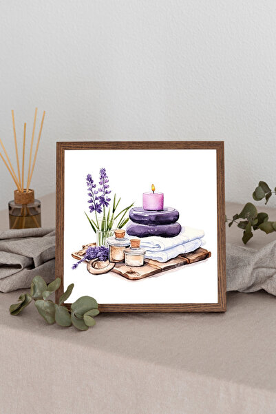 Dekorsiahome Τετράγωνος πίνακας με ξύλινο πλαίσιο TK3775