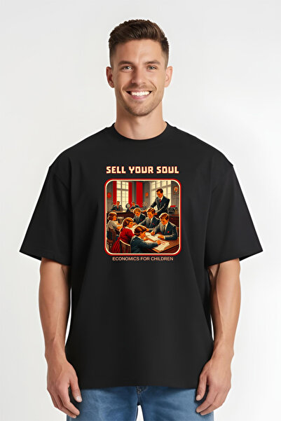 Printees Tricou Oversize - Sell Your Soul