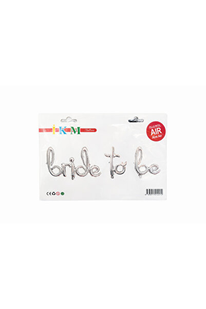 shop Bride To Be Folyo Balon –Gümüş Yazı Balon (Bekarlığa Veda Süslemesi)