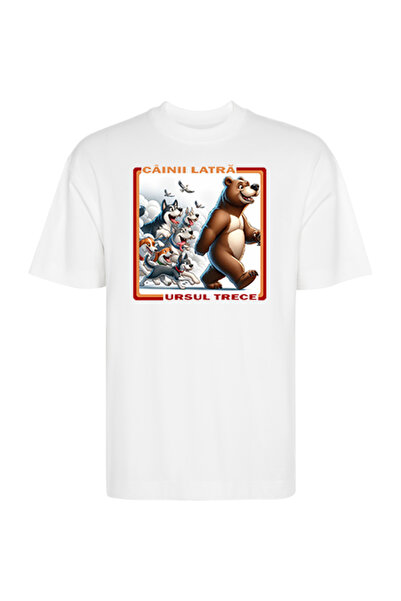 Printees Tricou Oversize - Câini Latră