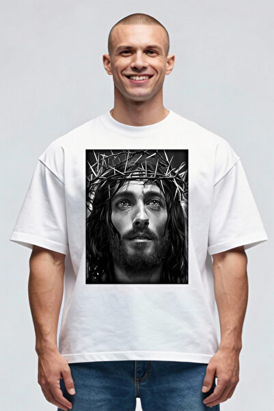 Printees Tricou Oversize - Isus