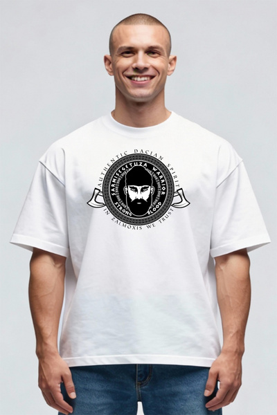 Printees Tricou Oversize - Authentic Dacian Warrior
