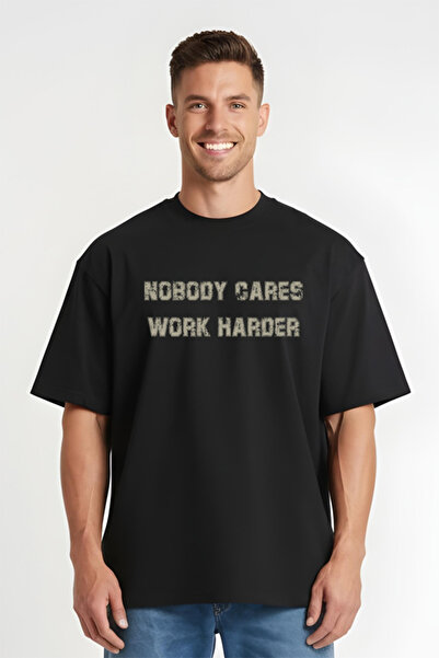Printees Tricou Oversize - Work Harder