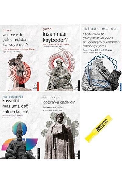 Destek Yayınları Felsefe SETİ /Farabi+Gazali + Hallac-ı Mansur+Hacı Bektaş-ı ...