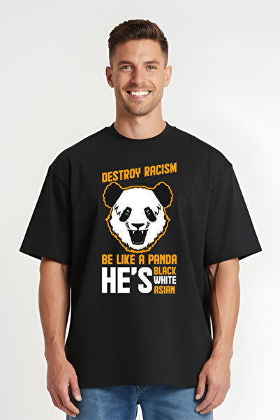 Printees Tricou Oversize - Distroy Racism