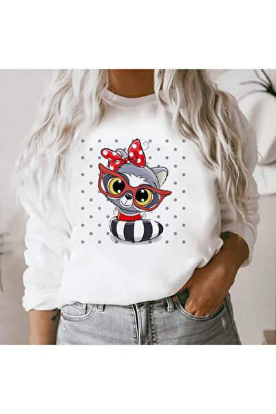 Kartier Bluza Dama Alba Smiling Raccoon