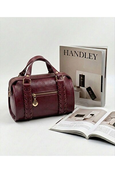 Handley Women's Braided Hand-Weaving Bag Si Cylinder Model