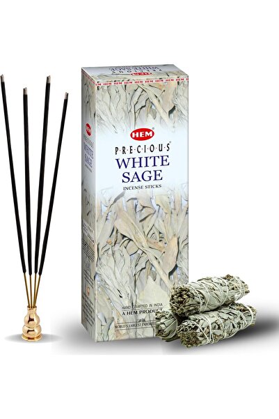 Hem Tütsü White Sage Kokulu Çubuk Tütsü Kutu – Beyaz Adaçayı Tütsü & Oda Koku...