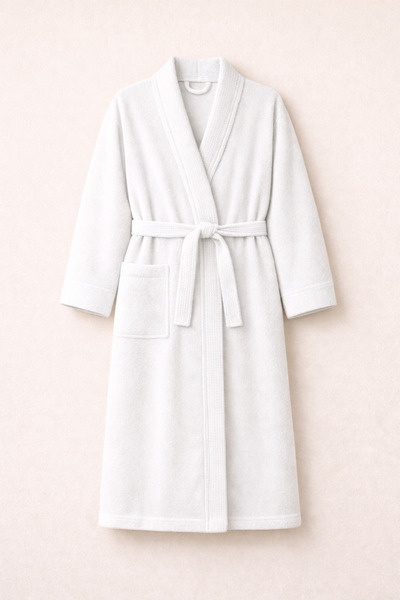 Rebeka Home Collection رداء كيمونو بياقة طوكيو وافل |   رداء حمام للجنسين