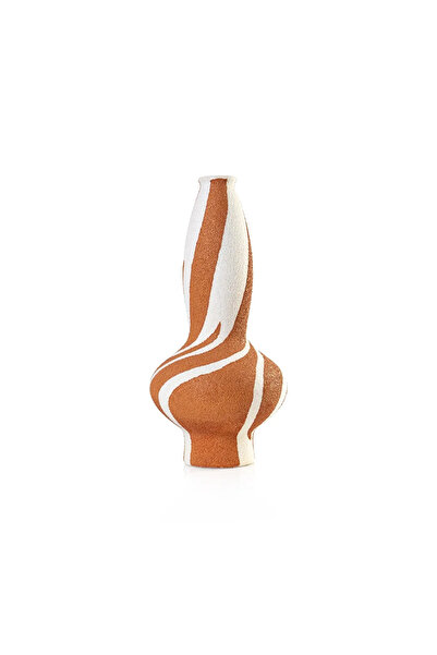 Midas Furniture مزهرية كاززارو 19*29سم بني