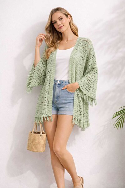 Noa&Noa Tasseled Short Cardigan
