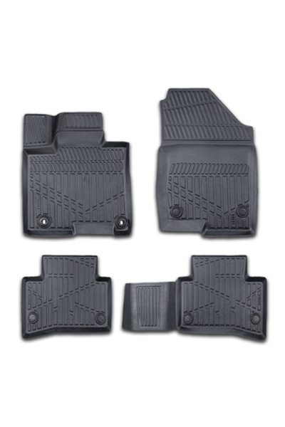 DELUXETUNING Car Floor Mats Set Rubber Hyundai Tucson 4 IV 2020-2024