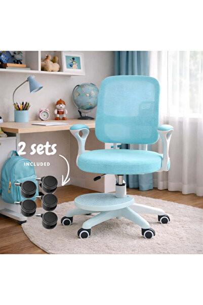 Kdhome Scaun Birou Copii Premium Ergonomic ErgoKid, Inaltime Reglabila, Roti ...