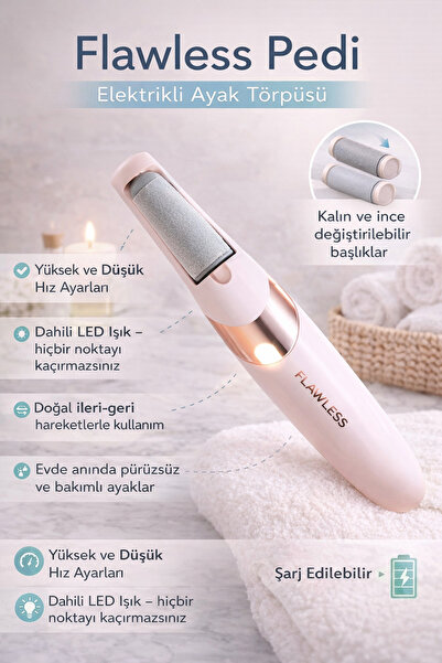 esy teknoloji Elektrikli Topuk Törpüsü | Şarjlı Nasır Temizleyici Ayak Bakım ...