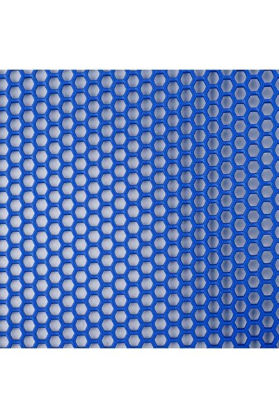 Empressco Yumuşak ve şık mavi petek paspas 90 cm genişlik, 8 metre uzunluk