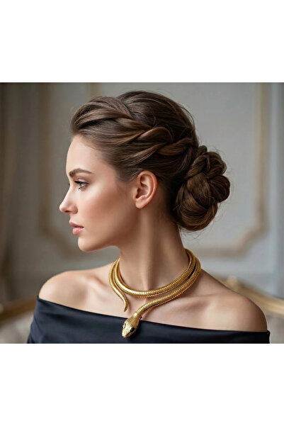 Dorvina مجوهرات نحاسية ذهبية اللون يمكن أن تناسب جميع الأشكال، مرن قطعة على ش...