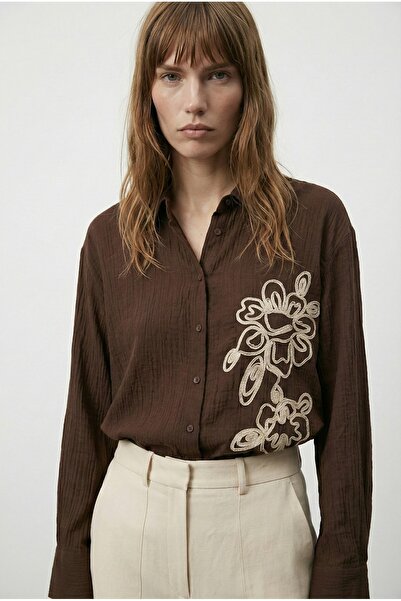 Quzu Embroidery Detailed Shirt