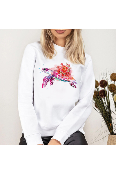 Kartier Bluza Dama Alba Turtle Watercolor