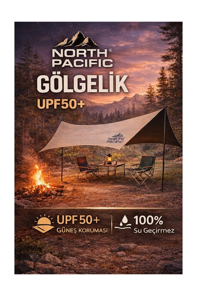 North Pasific North Pacific Kamp Gölgelik Tente UPF50+ Güneş Korumalı Su Geçi...