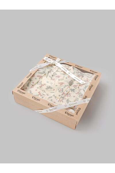 popees babycare طقم هدايا من قطن الزهري مكون من 5 قطع من بوبيز للفتيات الصغير...