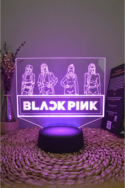 Yubi Design Blackpink - Müzik Grubu Dekoratif Pilli Hediye Lamba