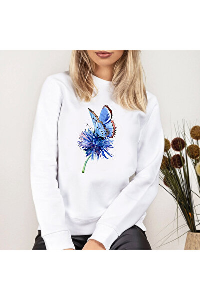 Kartier Women's White Magic Butterfly Blouse