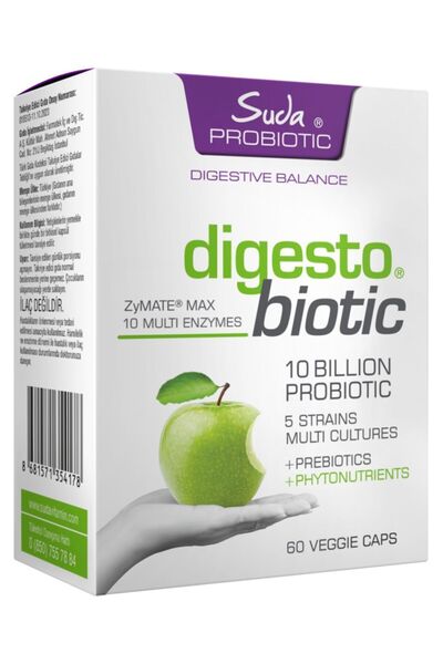 Suda Vitamin بروبيتيك ديجستو بيوتيك 60 كبسولة بروبيوتيك وبريبايوتيك