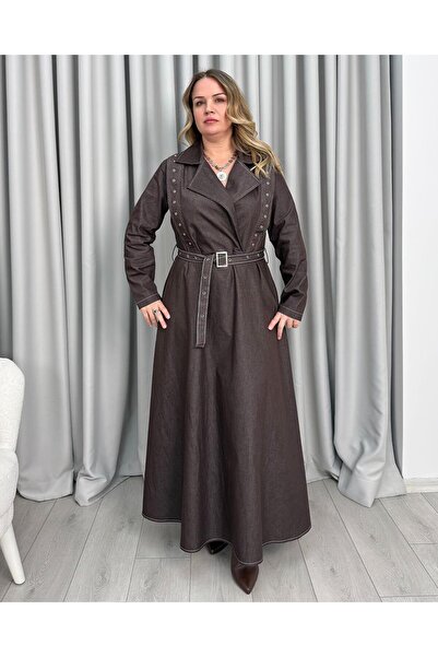 FUNDA Merlin Denim Dress Brown